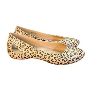 CROCS Kadee Thea Ballet Flats Cheetah Print Women’s Size 10